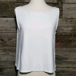 Anthropologie Eri + Ali White Sleeveless Top M